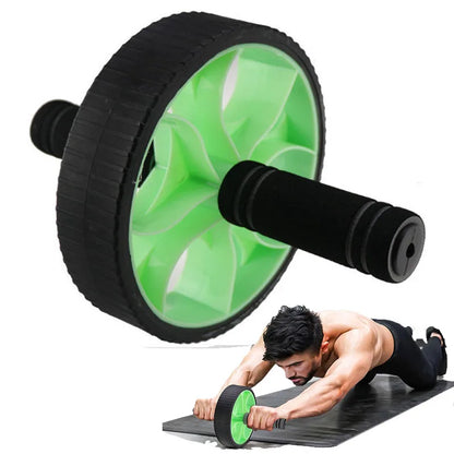 Professional Double-Wheeled Updated Ab Abdominal Press Wheel Rollers Home Gym Exercise Equipment for Body Building Fitness