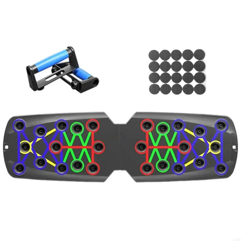 E56D Push up Boards, Exercise Pushup Stands with Resistance Band for Fitness Training