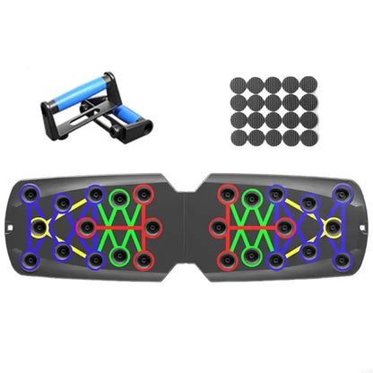 E56D Push up Boards, Exercise Pushup Stands with Resistance Band for Fitness Training