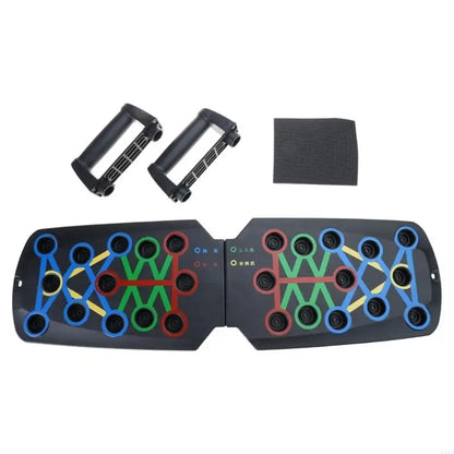 E56D Push up Boards, Exercise Pushup Stands with Resistance Band for Fitness Training